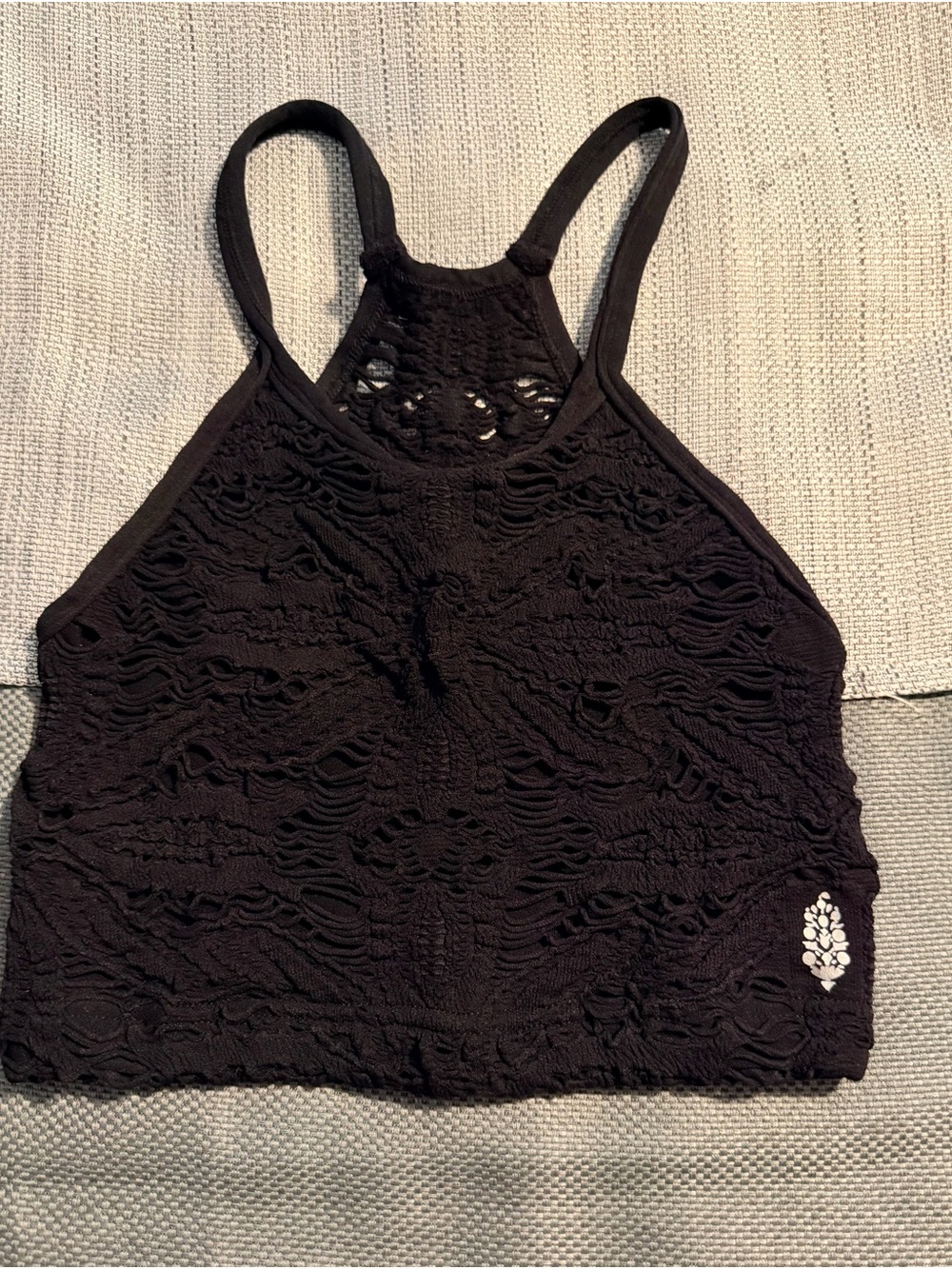 FP Movement Happiness Runs crochet crop tank